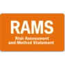 RAMS badge labelled Risk Assessment and Method Statement